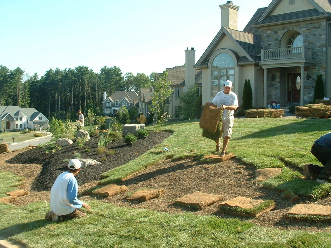 Large Sod and Garden Plantings